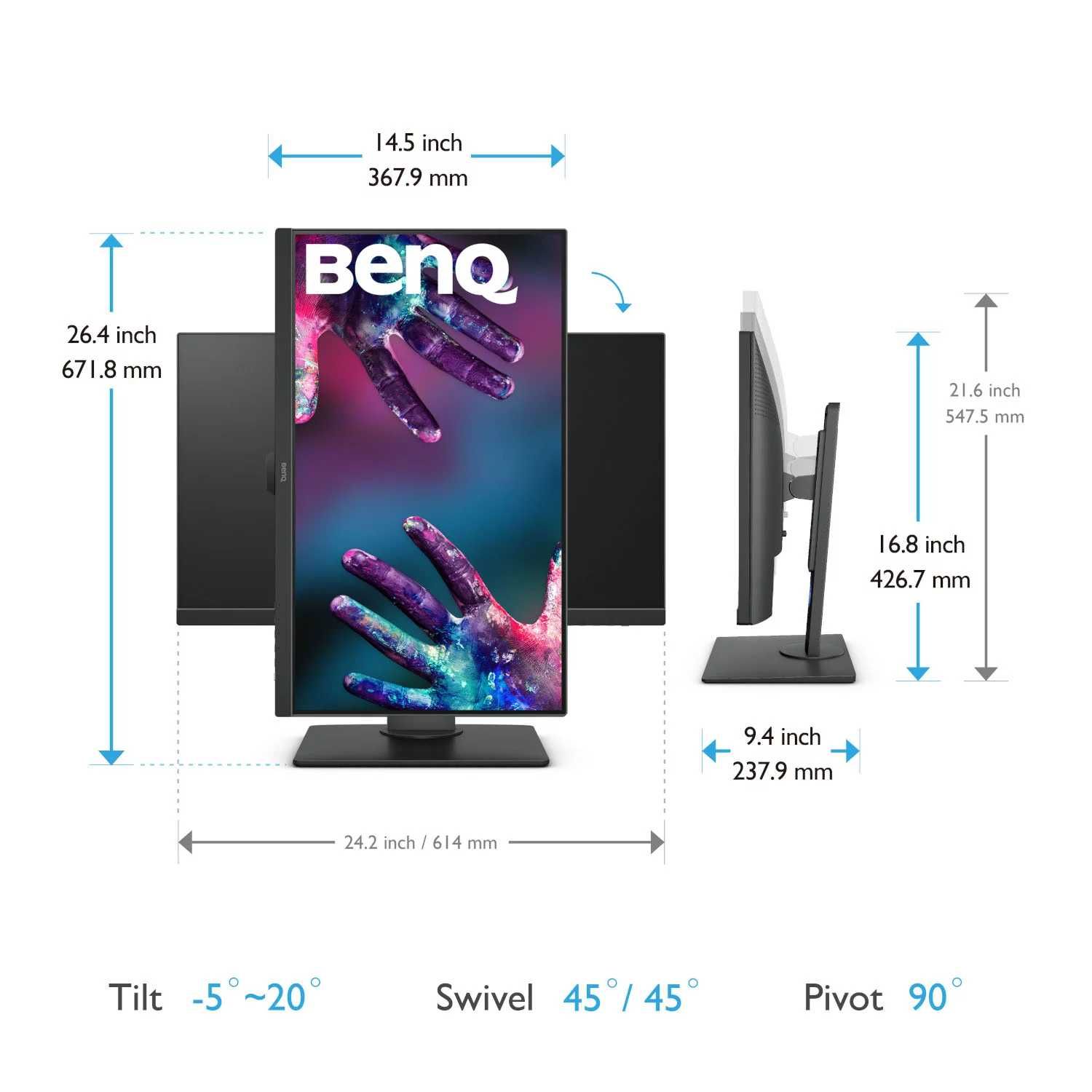 4K Профессиональный монитор дизайнеров с динамиками 27" BenQ PD2700U