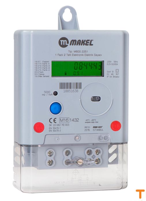 ЕЛЕКТРОМЕР 2251 3х10/100A,ТРИФАЗЕН Монофазен Makel