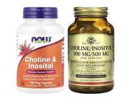 NOW Foods Choline & Inositol Холин и инозитол Solgar Choline Inositol