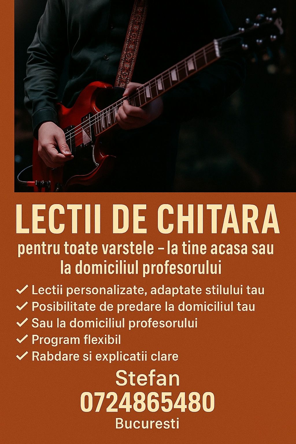 Reglaje Chitară Electrică, Acustică & Bass + Service Electronică
