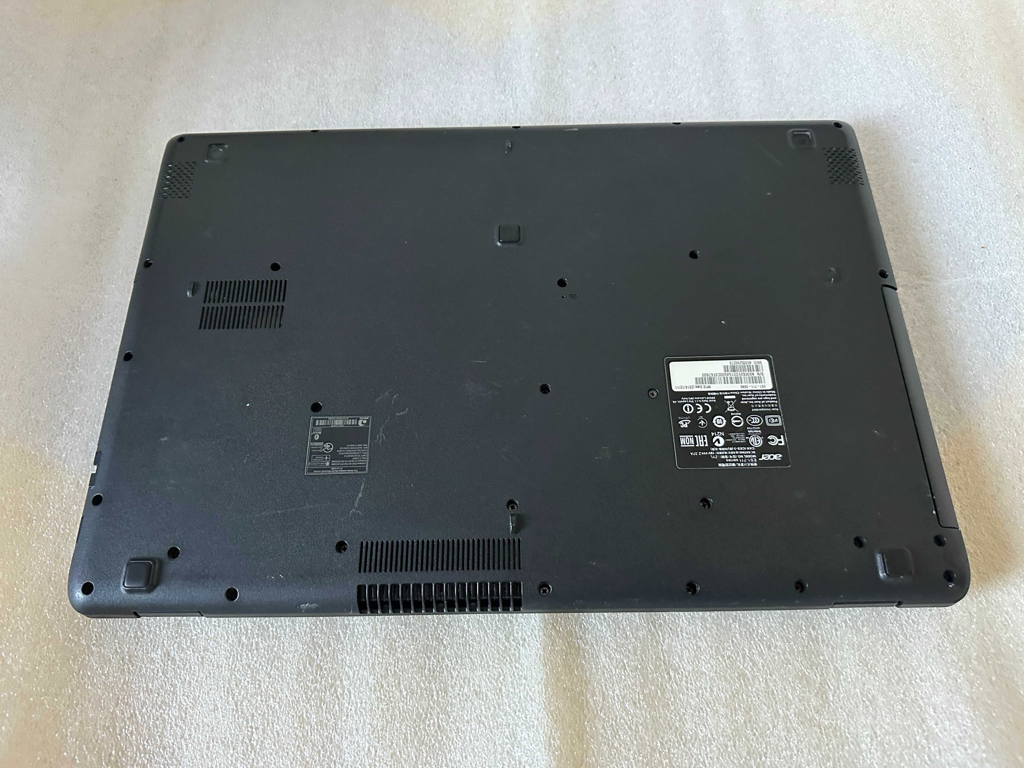 laptop acer 17.3 led, ram 8 gb, ssd 120 gb