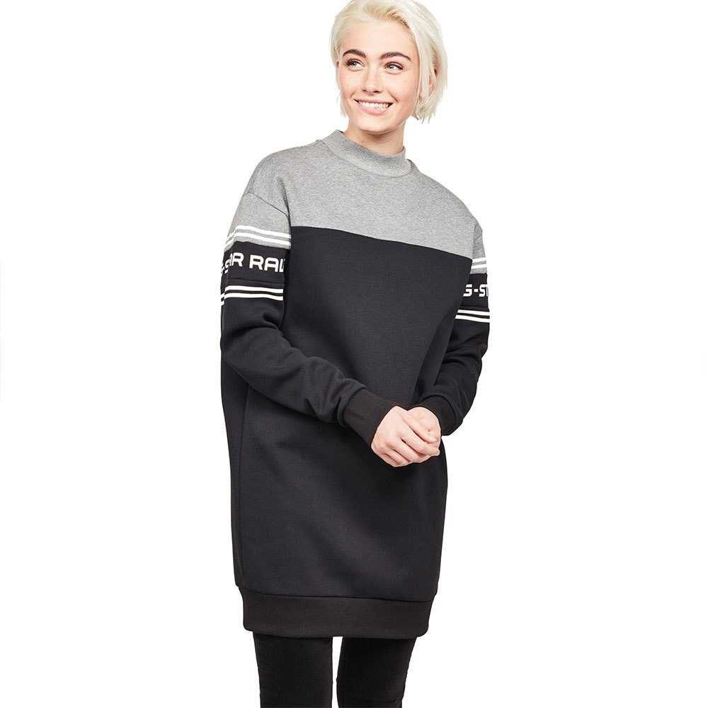 Нова G-star Bilbi Block Funnel SW Dress WMN L/S Дамска Рокля Размер XS