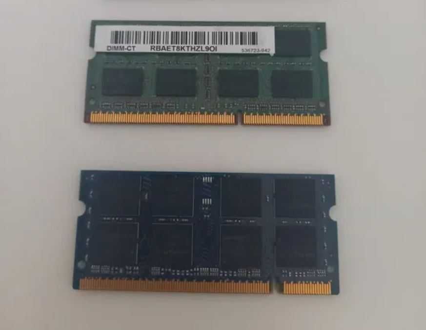 Vand Placute Ram DDR3 2gb 2rx8/DDR2 1 gb 2rx8 so-dimm