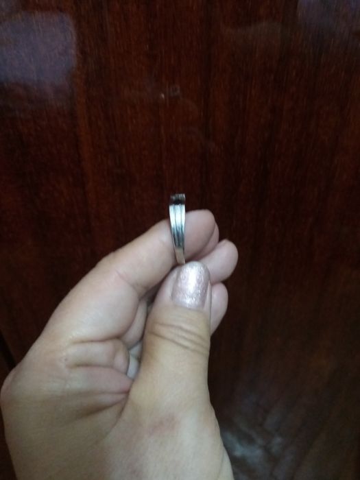 Мужское серепрянное кольцо с цирконом размер 21