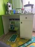 Birou +organizaror verde cu alb