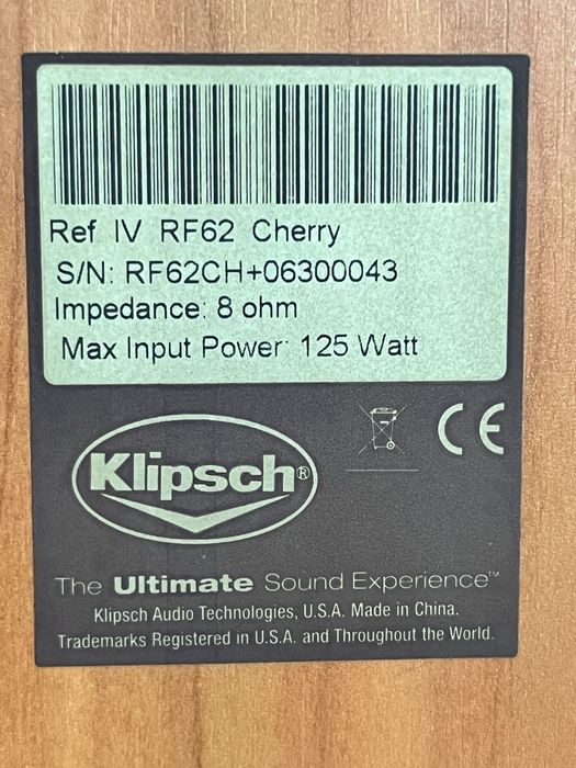 Boxe Klipsch RF-62 125W 8Ohmi