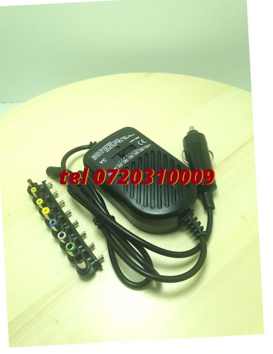 Alimentator Auto Universal Laptop12v 8 Capete Schimb