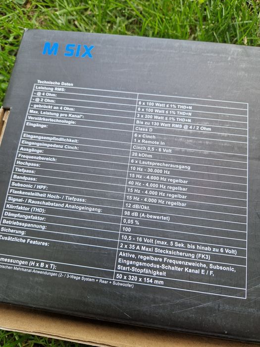 6 канален авто усилвател Class D за кола Helix стъпало за автомобил