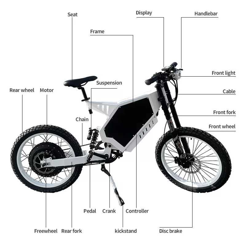 Bicicleta Electrica BONENG G14820, 2000W, 55 km/h, 48V 31.2AH, ENDURO