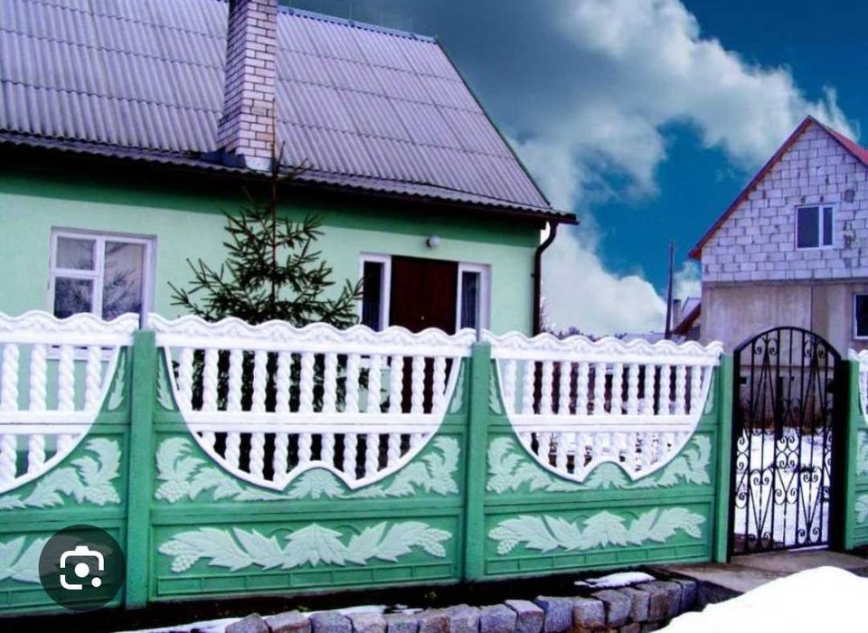 Железобетонные декоративные заборы