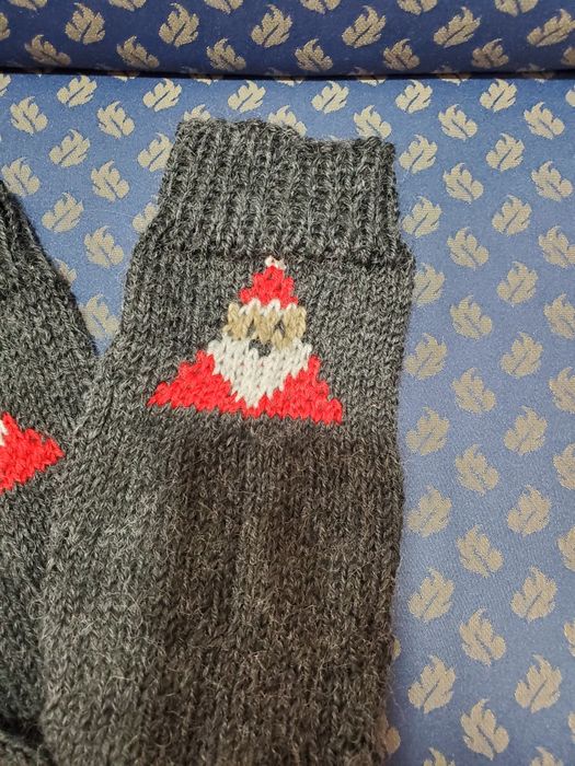 Ръчно плетени мъжки чорапи от вълна' размер 45