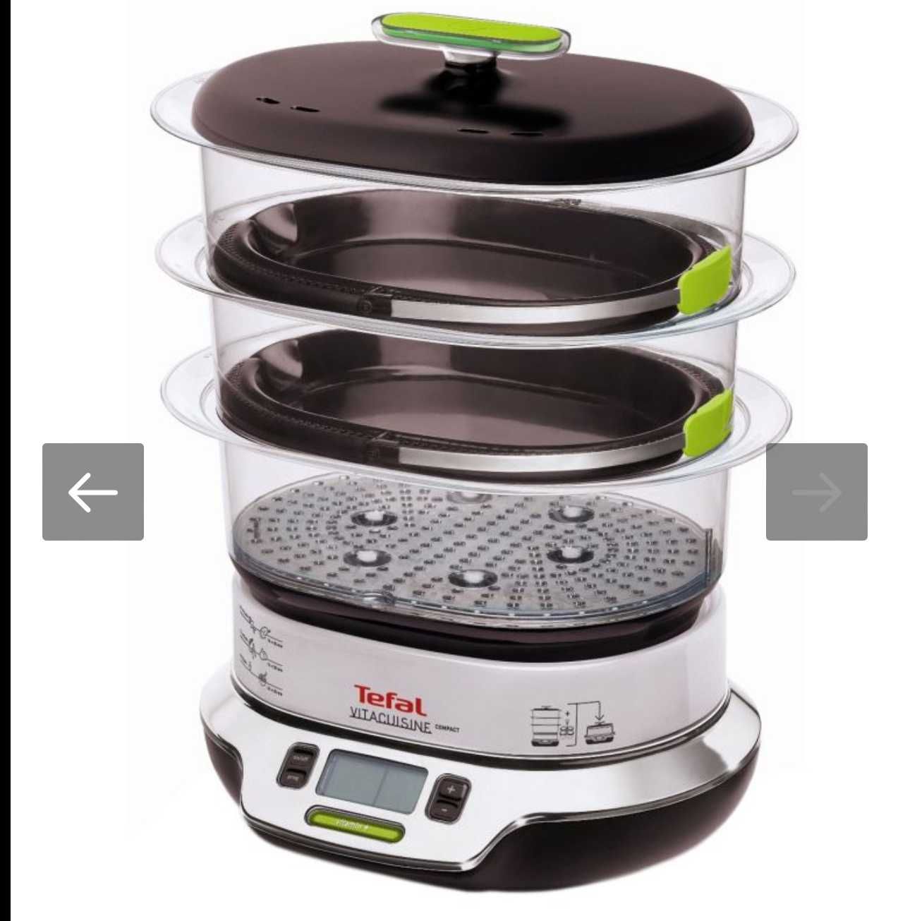 Уред за готвене на пара Tefal VitaCuisine Compact