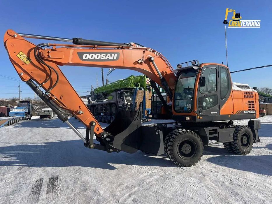 Услуги колёсных экскаватор НЕДОРОГО гидромолот ямобур аренда Астана