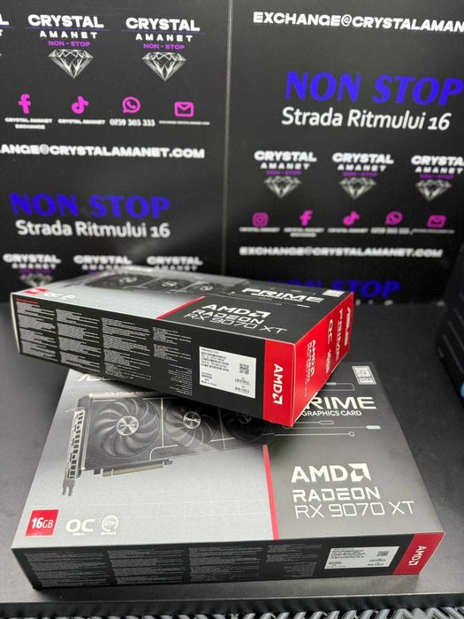 Placa video Asus PRIME OC Radeon RX 9070 XT 16GB GDDR6