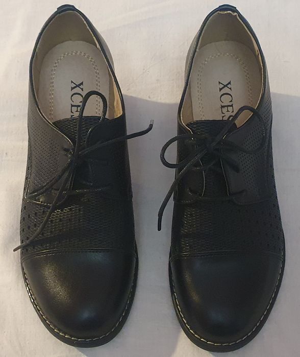 Летни дамски обувки на ток, изкуствена кожа 37