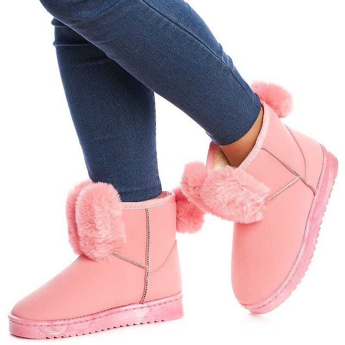 Ghete din piele ecologică şi blană groasă la interior_brand “ROBERTA