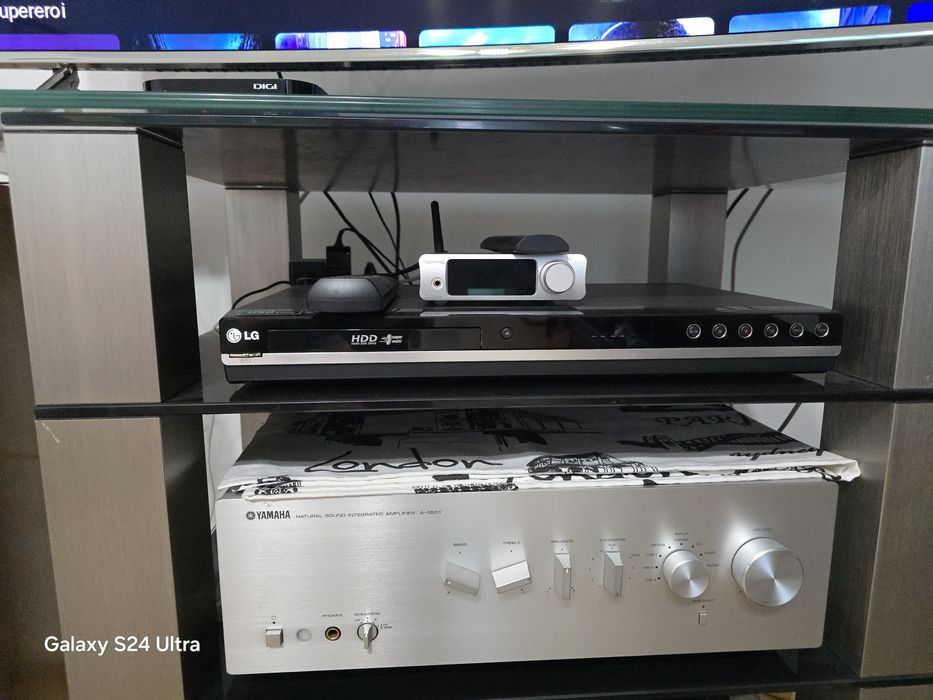 Linie Yamaha AS 501 boxe Klipsch dac Topping