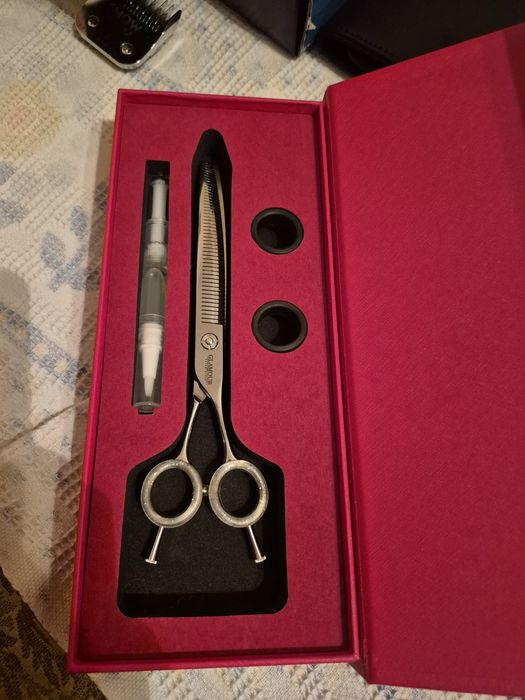 Foarfeca de filat curba pentru caini, Glamour