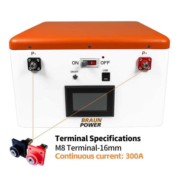 Baterie Lithium acumulator 24 v 330Ah 8,5 KW LifePo4 tractiune