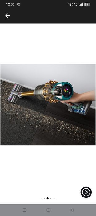 Aspirator vertical Dyson V15 Detect Absolute 2023 447000-01, 660W, 0.7