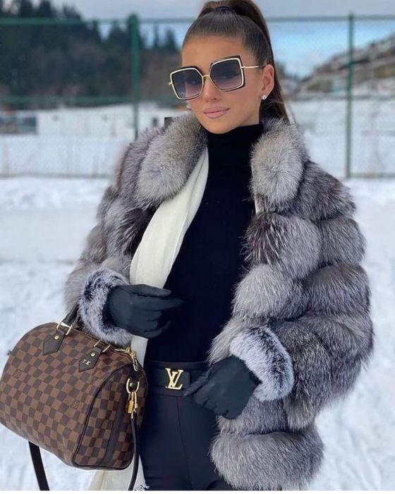 Blana naturală  vulpe argintie