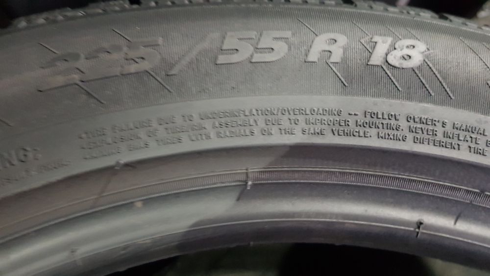 Anvelope 2x225 55 18 michelin iarna dot 19 mm 5.3