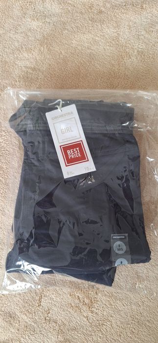 7-8г, НОВИ, Детски, тъмно син, памучен панталон за момиче, Orchestra