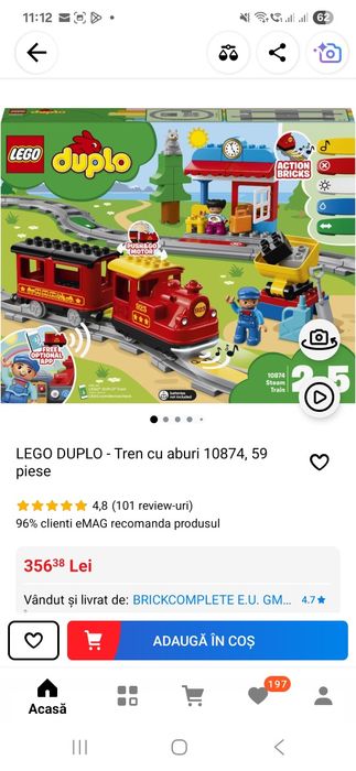 Lego duplo tren cu aburi