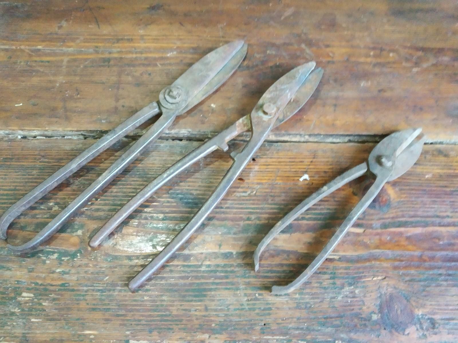 Стари ножици за ламарина и арматури