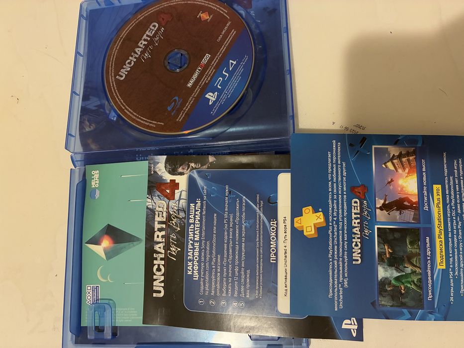Uncharted 4 PS4/ PS5 отличное состояние
