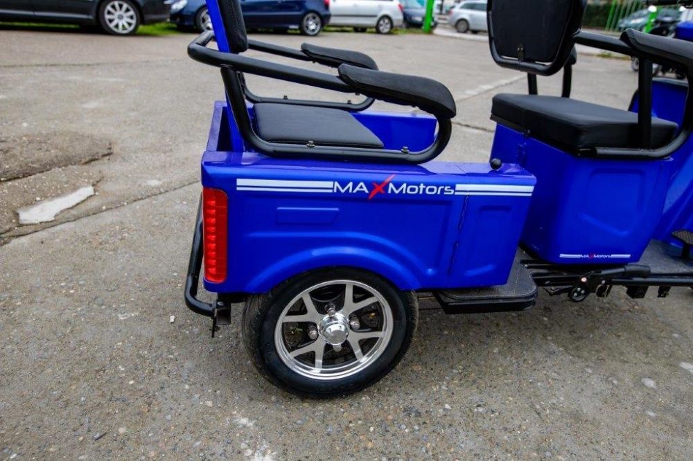 Двуместна електрическа карго триколка MAX MOTORS 1500W Blue