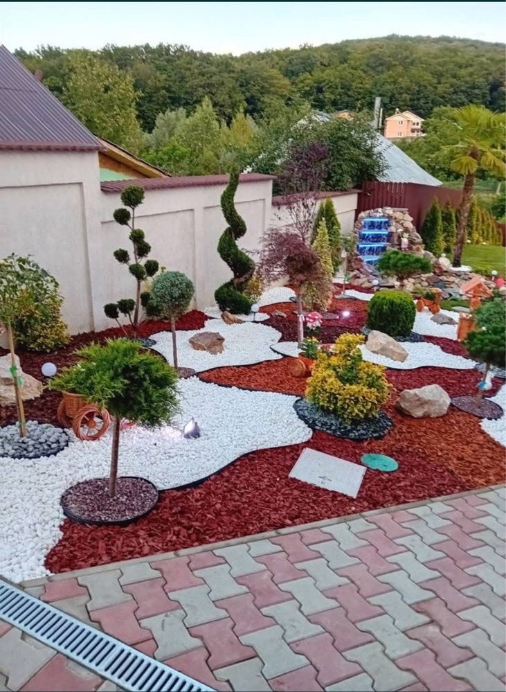 Gazon rulou amenajare gradini piatra alba