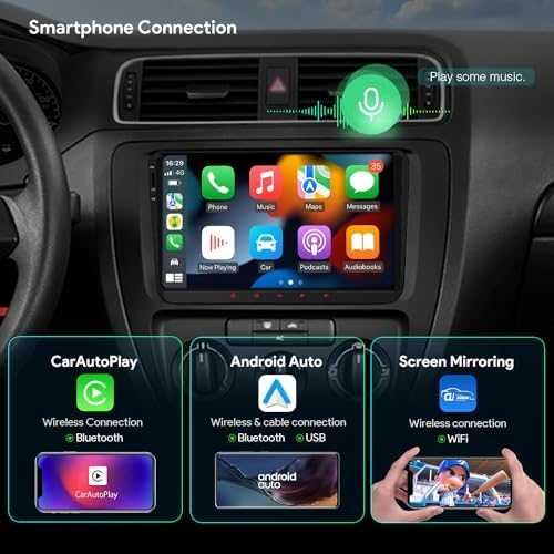 Ново Андроид 9" автомобилно радио 4+64GB GPS Bluetooth за VW SKODA