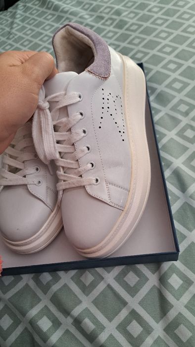 Pantofi sport dama din piele , TOSCA BLU