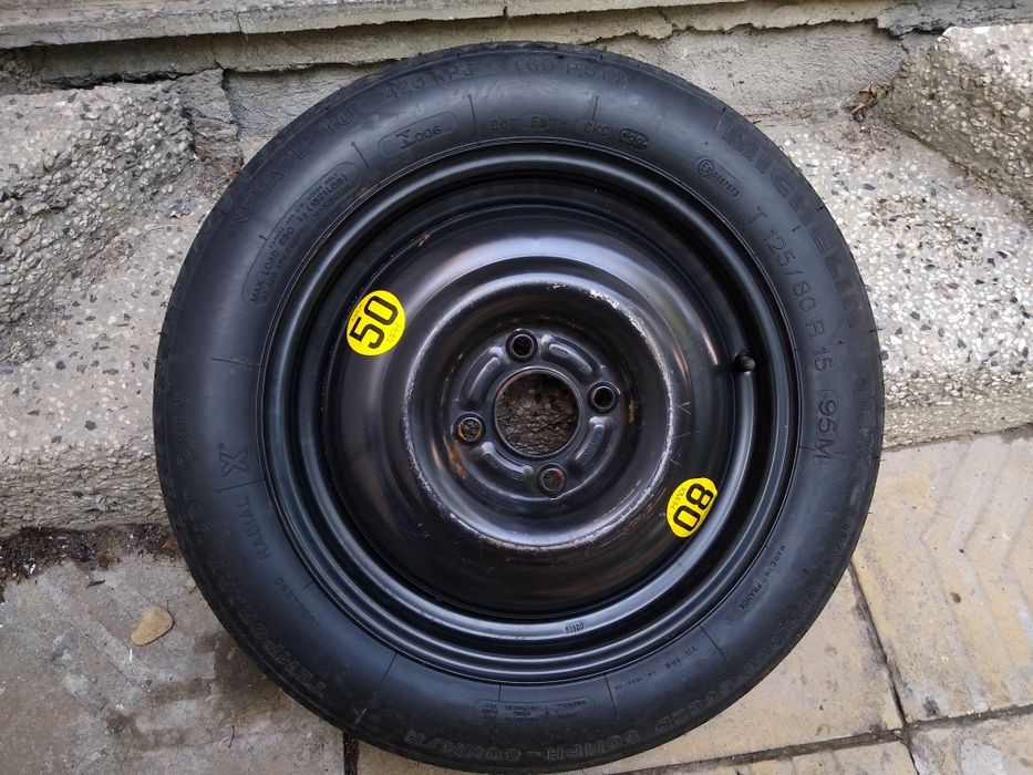 Резервна гума с джанта тип патерица