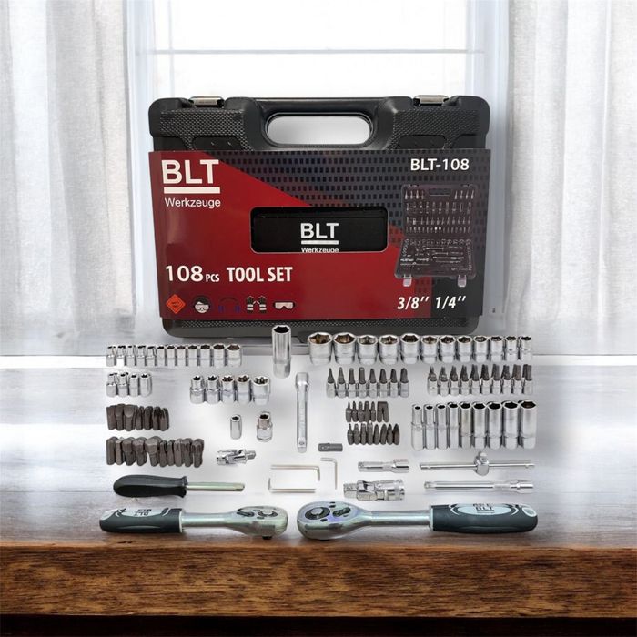 Професионален Комплект Гедоре 108 части 1/4“ &  3/8“  BLT Werkzeuge