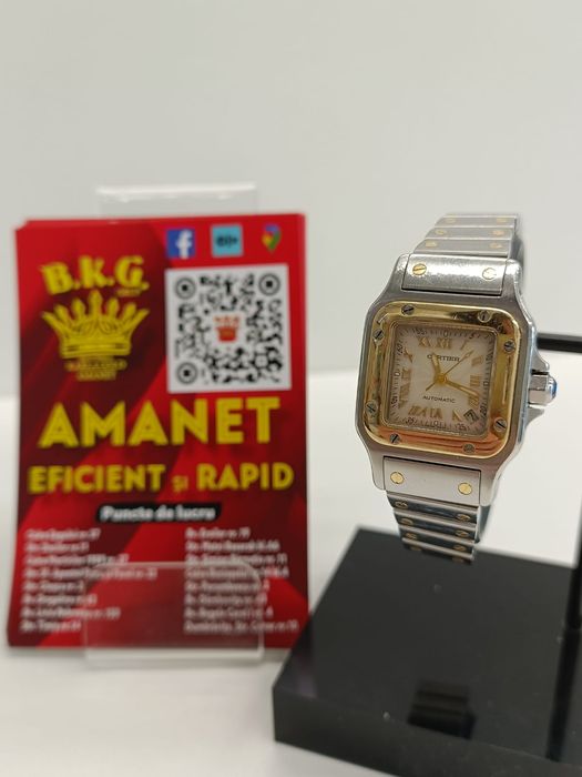 Cartier Santos Galbee Amanet BKG