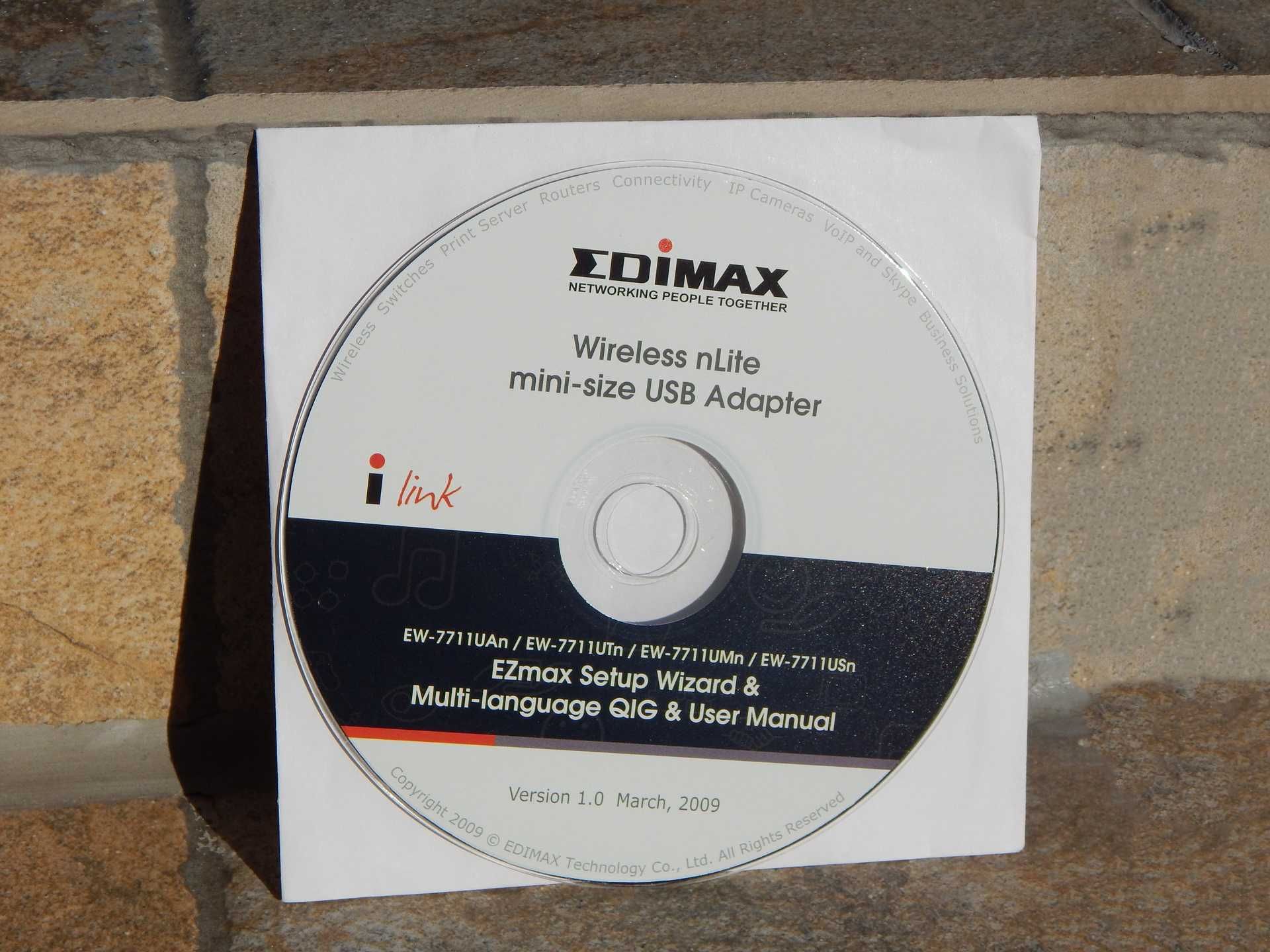 CD original drivere stick router wireless Edimax EW-7711USn 2009