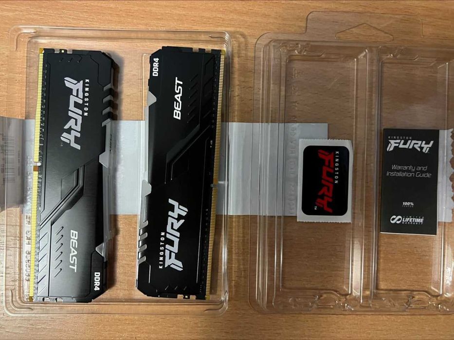 RAM/ОЗУ Kingston FURY BEAST DDR4 16GB (2x8GB) (KF432C16BBAK2/16)