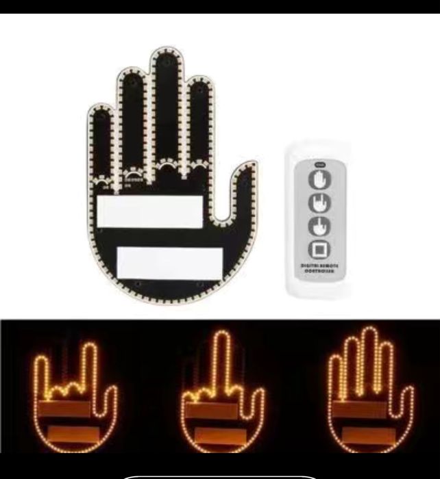 Светодиодная рука, наклейка на стекло авто