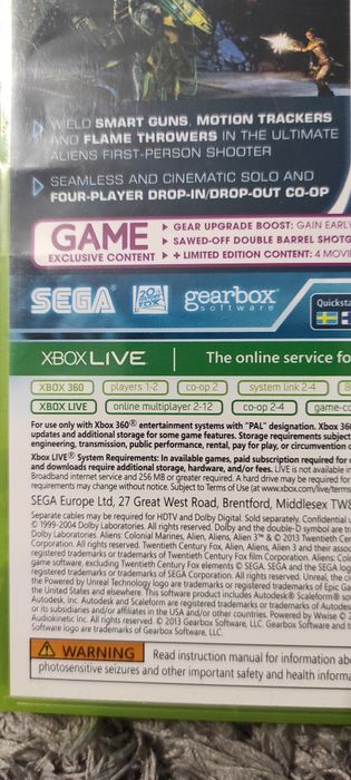 Transport  16 lei orice Joc/jocuri Aliens Colonial Marines Xbox360