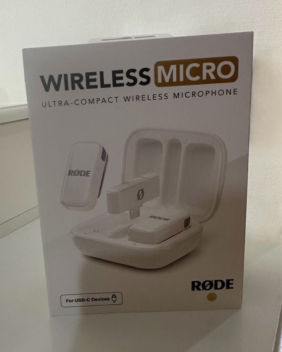 Безжичен микрофон Microphone Rode Wireless Micro Lightning White