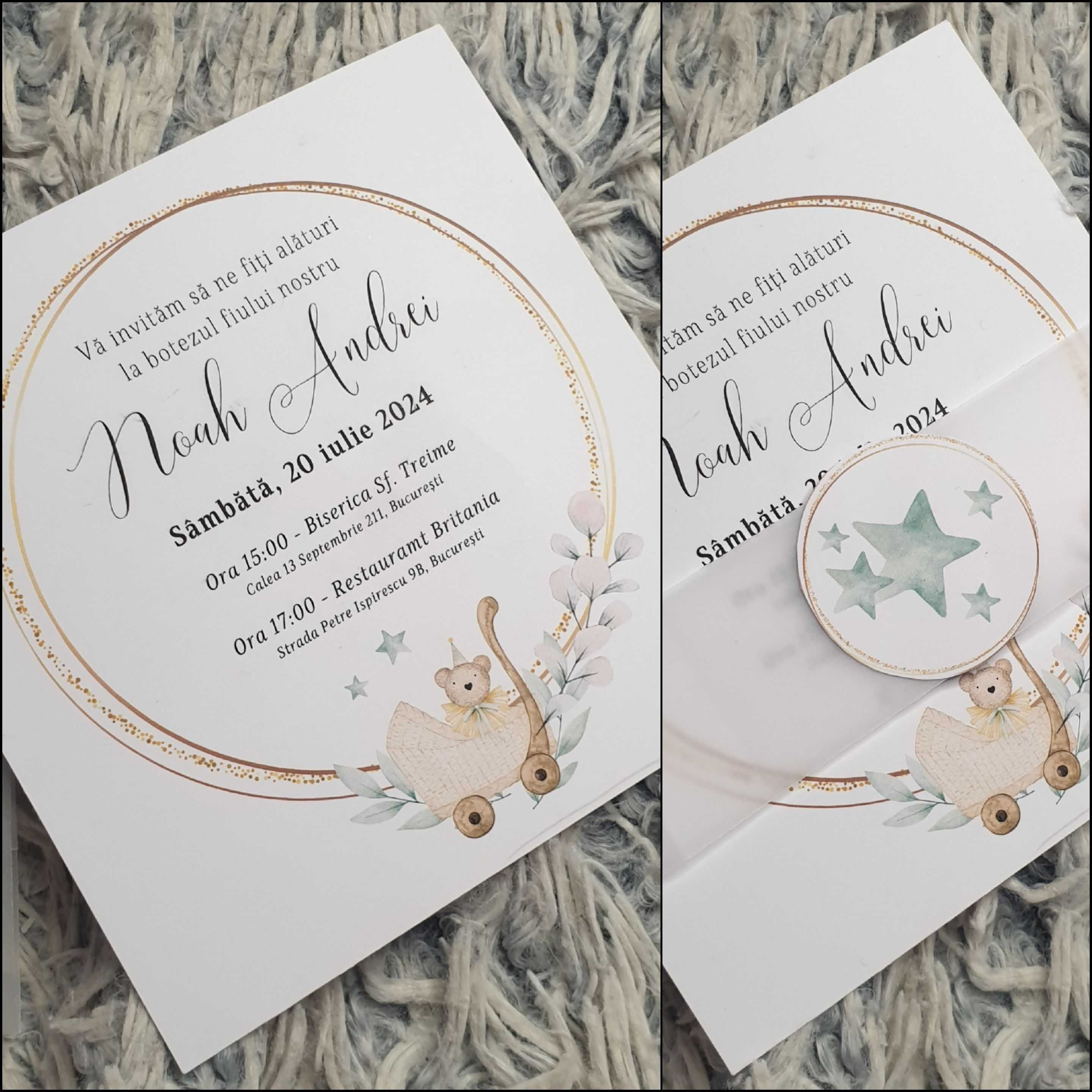 Invitatii nunta, botez, plicuri dar personalizate, meniuri, flyere