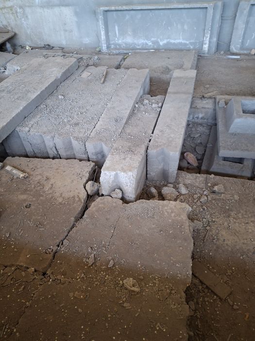 Плиты ребристые1,5×60;3×6;3×12; Фундаментные блоки-40ка новые плиты пк