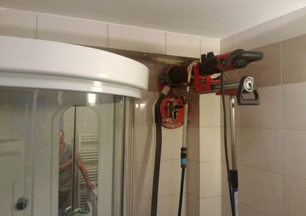 Carotare beton, gaura hota, evacuare centrala, aer conditionat