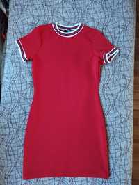Спортно-елегнтна червена рокля