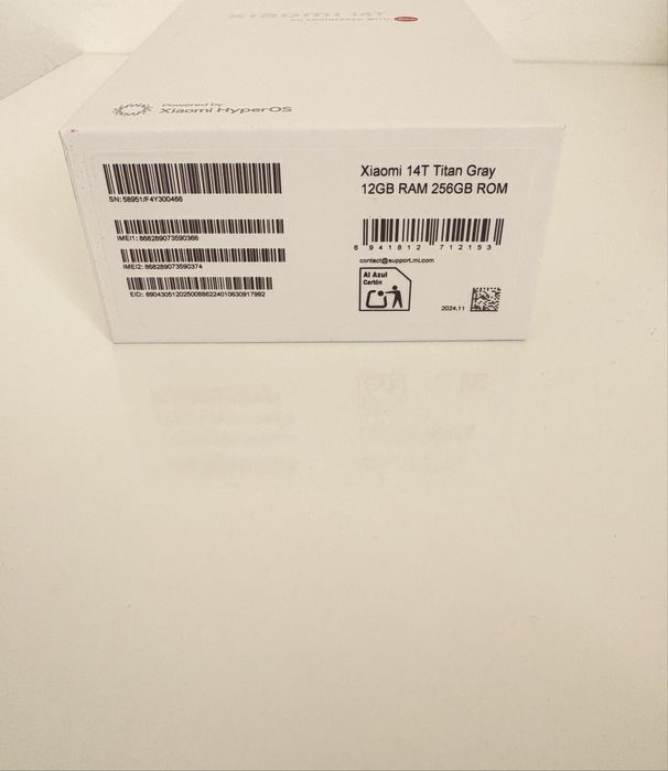 Xiaomi 14T 5G 256GB 12RAM / Titan Gray 2г Гаранция