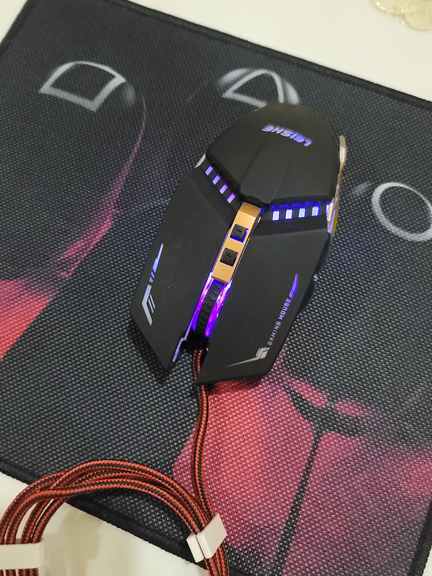Игровая мышь LEISHE G930 с RGB подсветкой (Kompyuter uchun sichqoncha)