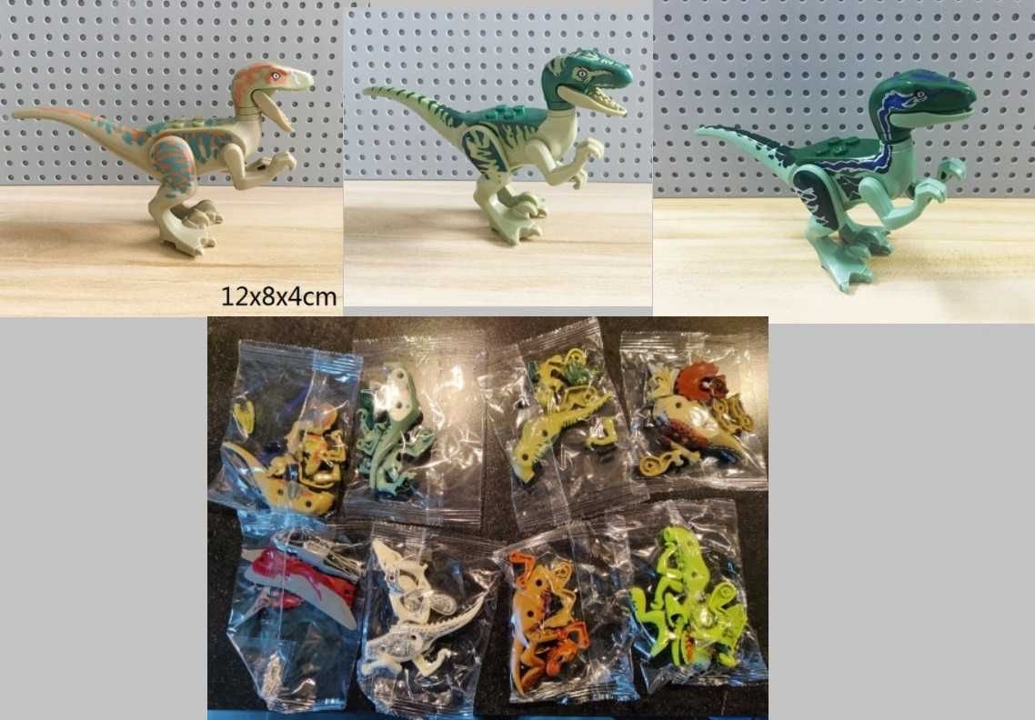 Dinozauri set 8x tip lego jurassic T rex Indoraptor Indominus blue