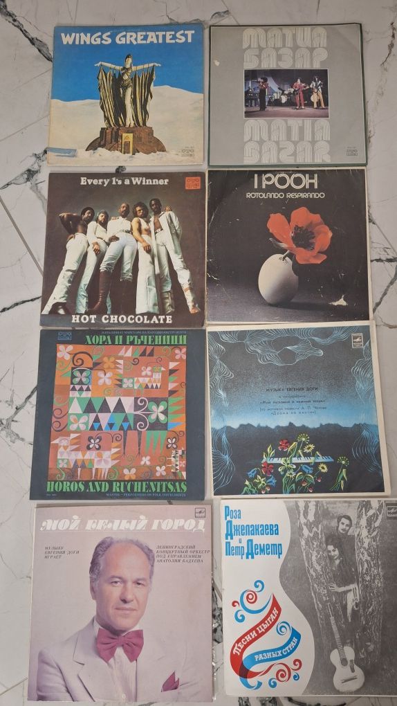 Стари грамофонни, руски плочи Моцарт, Чайковски, Keny Rogers, Boney M